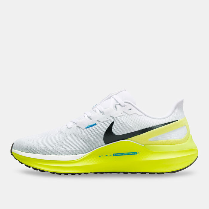 Nike Men's Structure 25 Road Running Shoes White image number 2