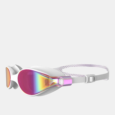 Speedo Women's V-Class Virtue Mirror Swimming Goggles White