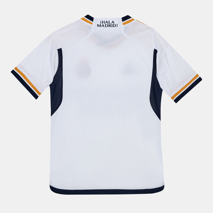 adidas Kids' Real Madrid Home Jersey - 2023/24 White adidas Kids' Real Madrid Home Jersey - 2023/24 White image number 1