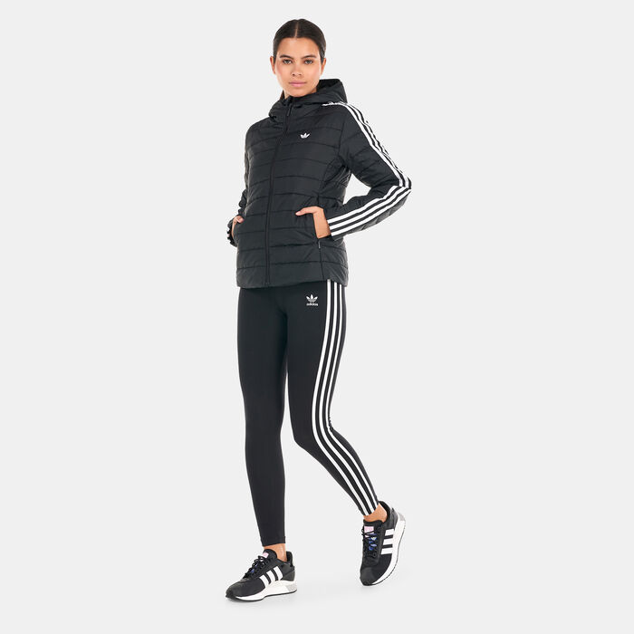 adidas Originals Women's Hooded Premium Slim Jacket Black image number 2
