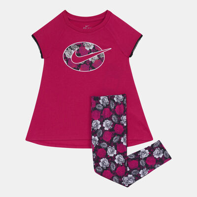 Nike KIds' Iconclash Tunic & Leggings Set Pink Nike KIds' Iconclash Tunic & Leggings Set Pink
