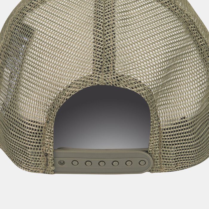 New Era Men's New York Yankees Tonal Mesh A-Frame Trucker Cap Green image number 1