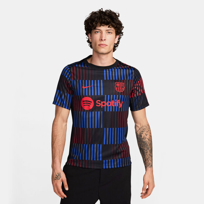 Nike Men's FC Barcelona Academy Pro Away Pre-Match Football Top Black Nike Men's FC Barcelona Academy Pro Away Pre-Match Football Top Black image number 0