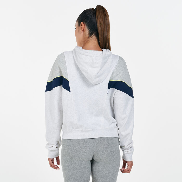 Nike Women's Sportswear Heritage Full-Zip Hoodie Ivory Nike Women's Sportswear Heritage Full-Zip Hoodie Ivory image number 1