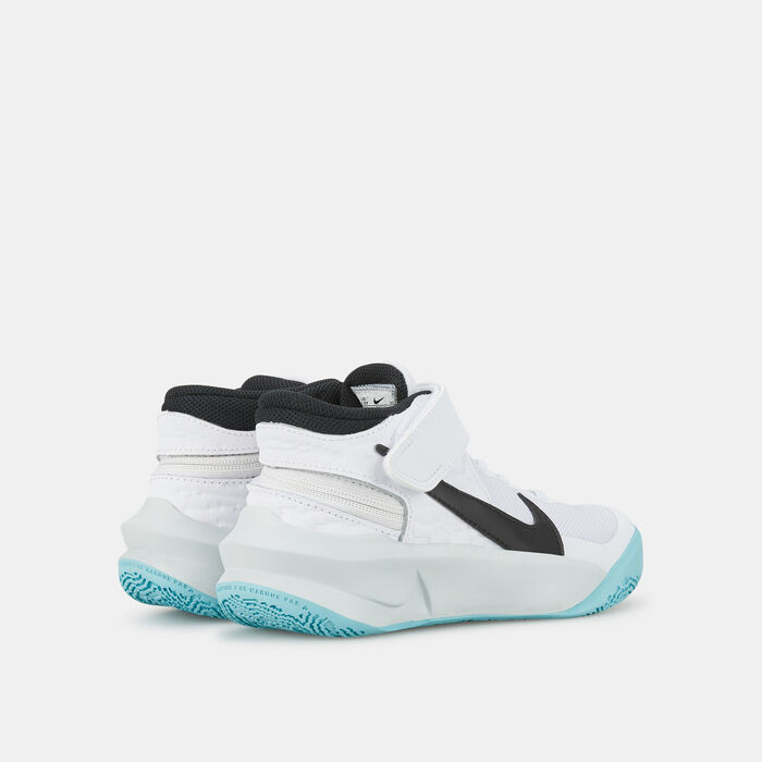 Nike Kids' Team Hustle D 10 FlyEase Shoe (Older Kids) White Nike Kids' Team Hustle D 10 FlyEase Shoe (Older Kids) White image number 2