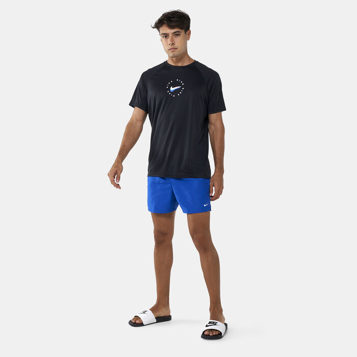 Nike Swim Men's Dri-FIT Hydroguard T-Shirt Black Nike Swim Men's Dri-FIT Hydroguard T-Shirt Black image number 2