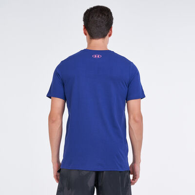 Under Armour Men's Performance Apparel T-Shirt Blue