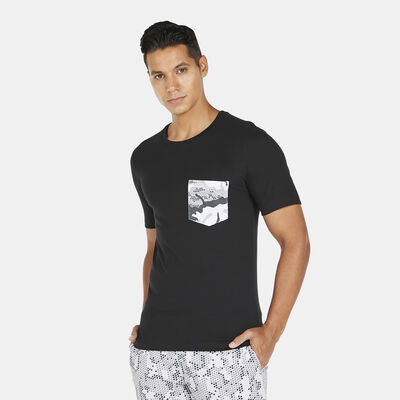 Sun and Sand Sports Men's Camo Pocket T-Shirt Black Sun and Sand Sports Men's Camo Pocket T-Shirt Black