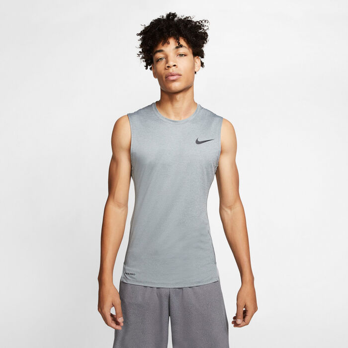 Nike Men's Pro Tank Top Grey Nike Men's Pro Tank Top Grey image number 0