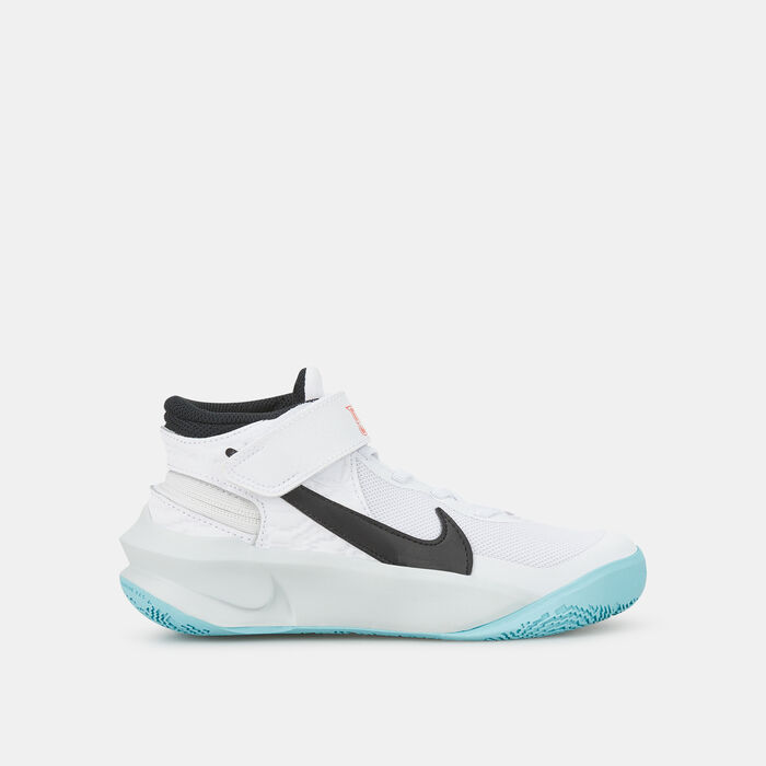 Nike Kids' Team Hustle D 10 FlyEase Shoe (Older Kids) White Nike Kids' Team Hustle D 10 FlyEase Shoe (Older Kids) White image number 0