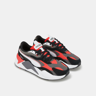 PUMA Kids' RS-X³ Twill AirMesh Shoe Grey PUMA Kids' RS-X³ Twill AirMesh Shoe Grey