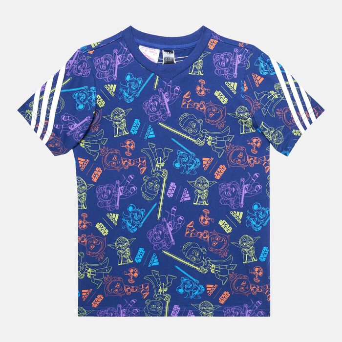 adidas Kids' Star Wars Young Jedi T-Shirt Multi adidas Kids' Star Wars Young Jedi T-Shirt Multi image number 0