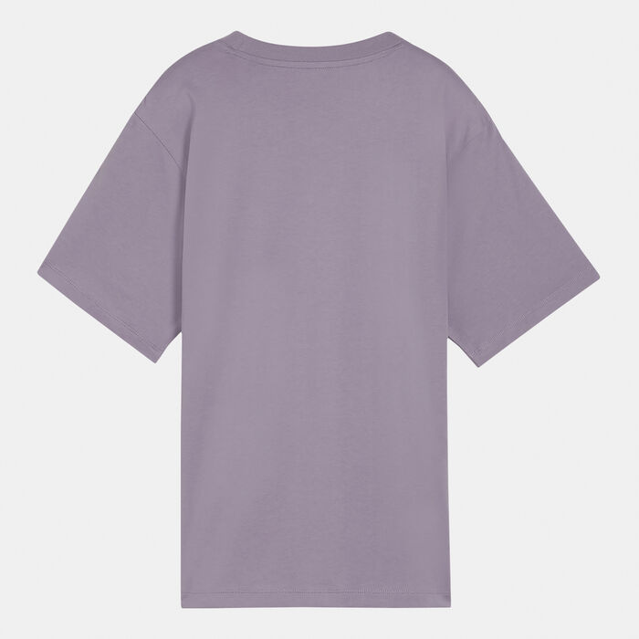 PUMA Women's Essentials Tape T-Shirt Purple image number 1