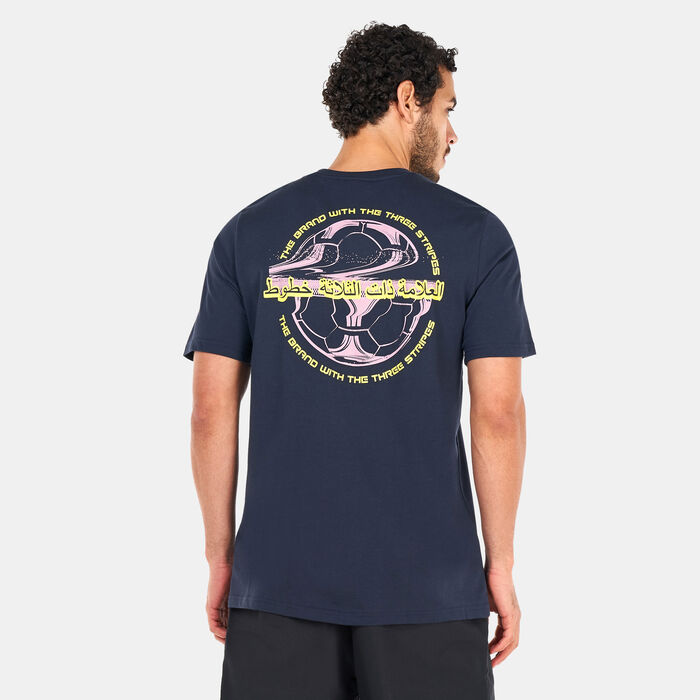 adidas Men's Dubai Graphic T-Shirt Blue adidas Men's Dubai Graphic T-Shirt Blue image number 1