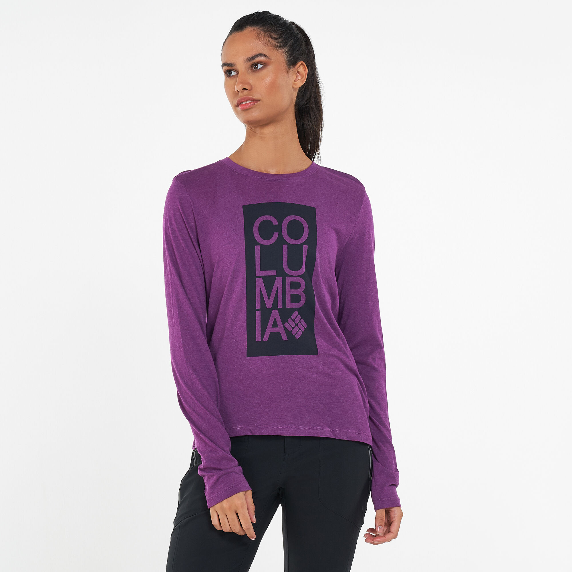 Women's Trek™ Long Sleeve T-Shirt Purple Columbia in Qatar -SSS