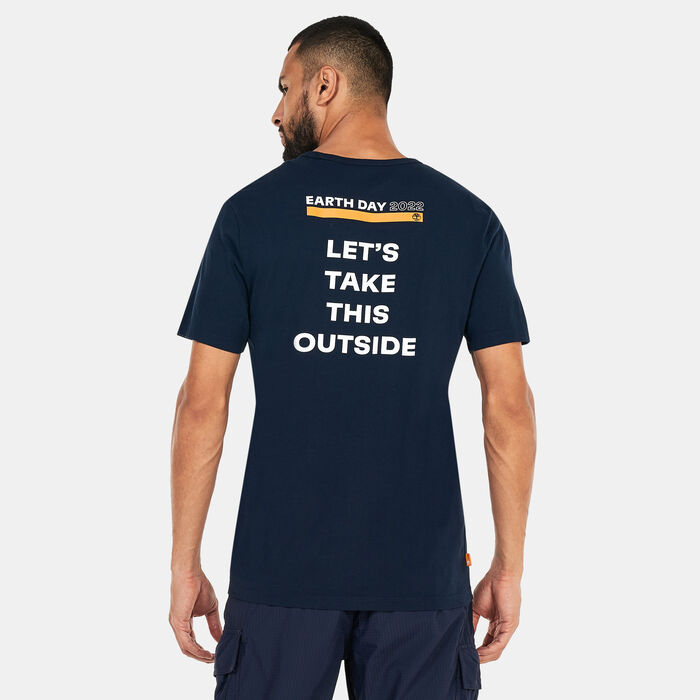 Timberland Men's Earth Day EK+ T-Shirt Blue Timberland Men's Earth Day EK+ T-Shirt Blue image number 1
