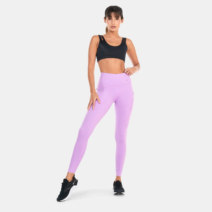 Nike Women's Go Firm-Support Mid-Rise 7/8 Leggings Blue Nike Women's Go Firm-Support Mid-Rise 7/8 Leggings Blue image number 2