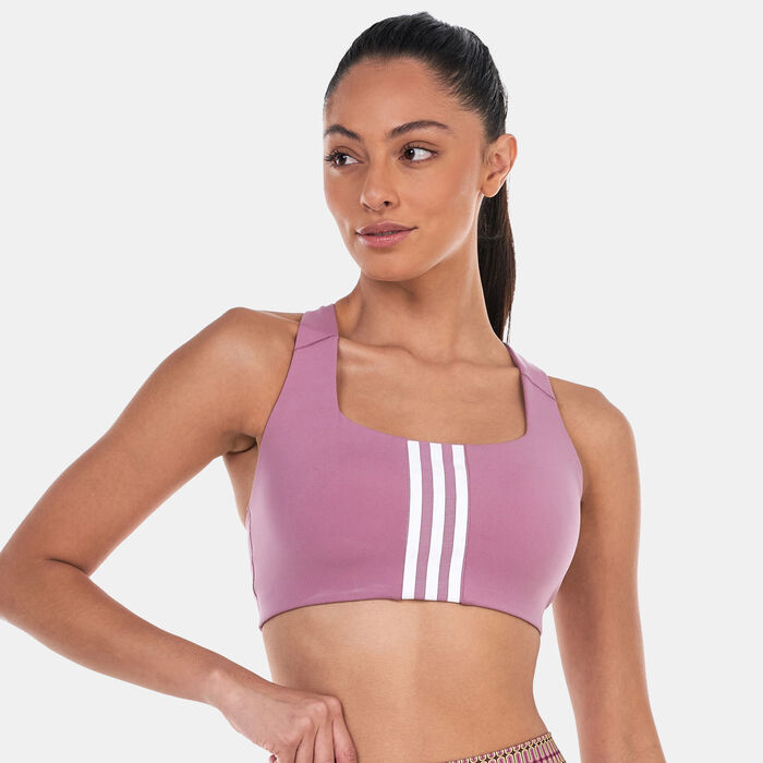 adidas Women's PowerImpact Training Medium-Support Sports Bra Pink adidas Women's PowerImpact Training Medium-Support Sports Bra Pink image number 0