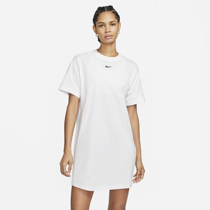 Nike Women's Sportswear Essential T-Shirt Dress White Nike Women's Sportswear Essential T-Shirt Dress White image number 0