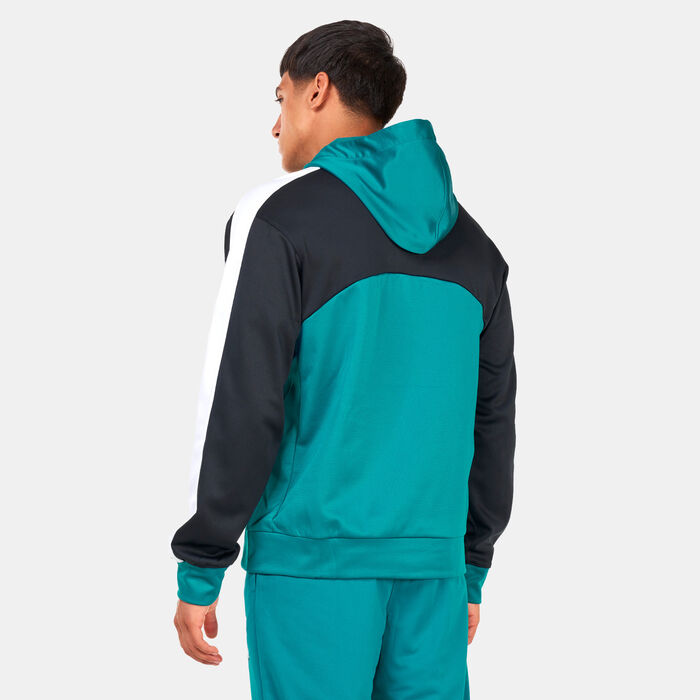 Nike Men's Therma-FIT Starting 5 Pullover Basketball Hoodie Green image number 1