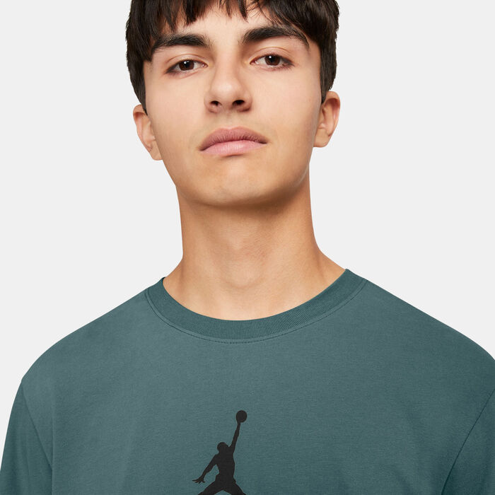 Jordan Men's Dri-FIT Jumpman T-Shirt Green Jordan Men's Dri-FIT Jumpman T-Shirt Green image number 2