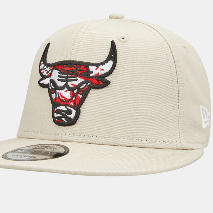 New Era Men's NBA Chicago Bulls Seasonal Infill 9FIFTY Cap Beige New Era Men's NBA Chicago Bulls Seasonal Infill 9FIFTY Cap Beige image number 2