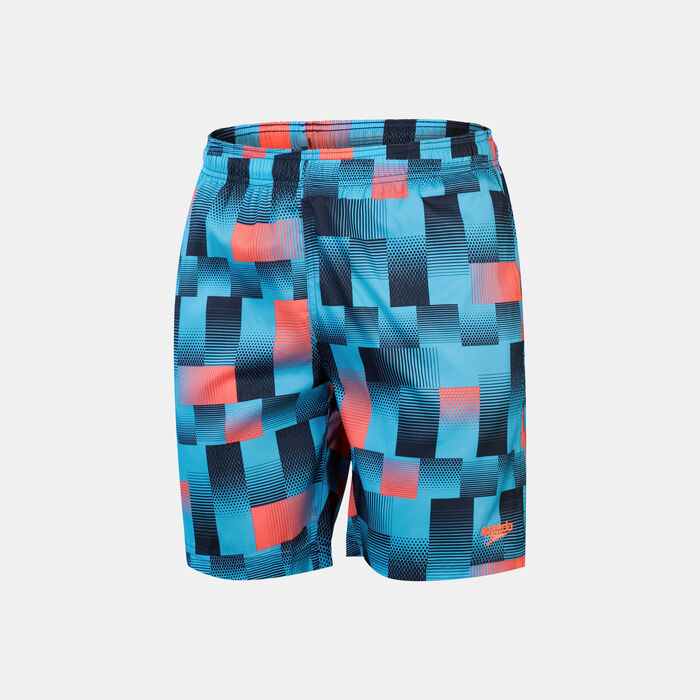 Speedo Men's Xpress Lite Printed Swimming Shorts Blue Speedo Men's Xpress Lite Printed Swimming Shorts Blue image number 0