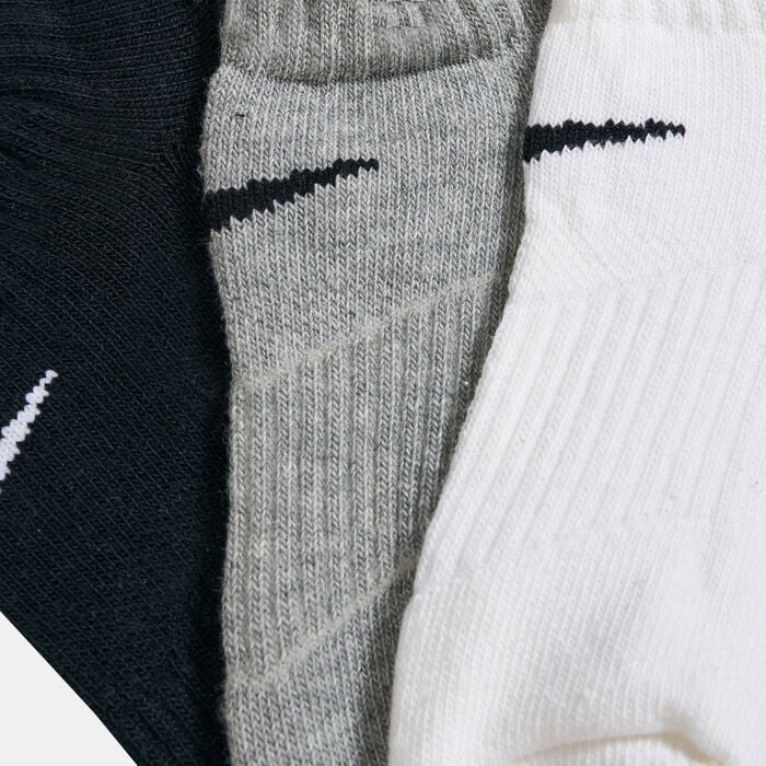 Nike Kids' Performance Cushioned No-Show Socks (3 Pack) White Nike Kids' Performance Cushioned No-Show Socks (3 Pack) White image number 1