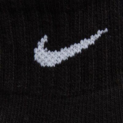 Nike Performance Cushioned Quarter Socks - 3 Pair (Older Kids) Black Nike Performance Cushioned Quarter Socks - 3 Pair (Older Kids) Black