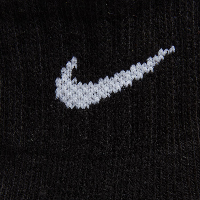 Nike Performance Cushioned Quarter Socks - 3 Pair (Older Kids) Black Nike Performance Cushioned Quarter Socks - 3 Pair (Older Kids) Black image number 1