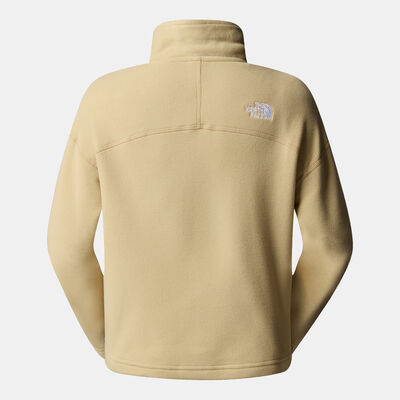 The North Face Women’s 100 Glacier 1/4-Zip Crop Top Beige The North Face Women’s 100 Glacier 1/4-Zip Crop Top Beige