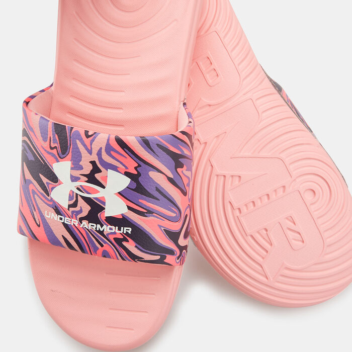 Under Armour Women's UA Ansa Graphic Slides Pink Under Armour Women's UA Ansa Graphic Slides Pink image number 2