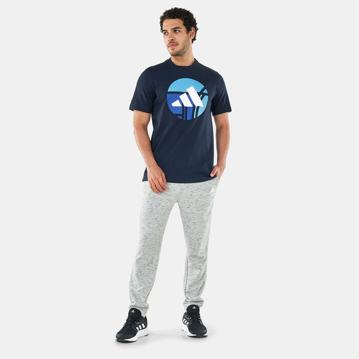 adidas Men's Energetic 3Bar Graphic T-Shirt Blue image number 2