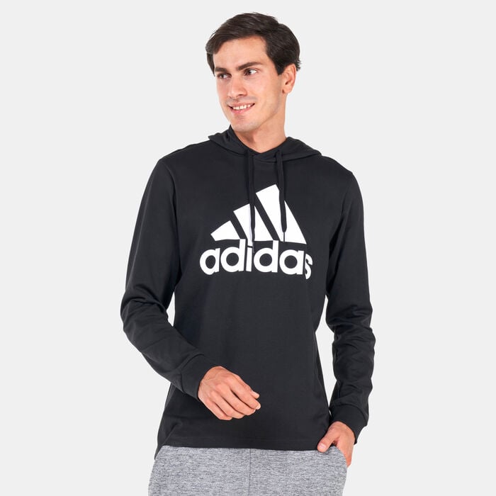 adidas Men's Essentials Logo Hoodie Black adidas Men's Essentials Logo Hoodie Black image number 0