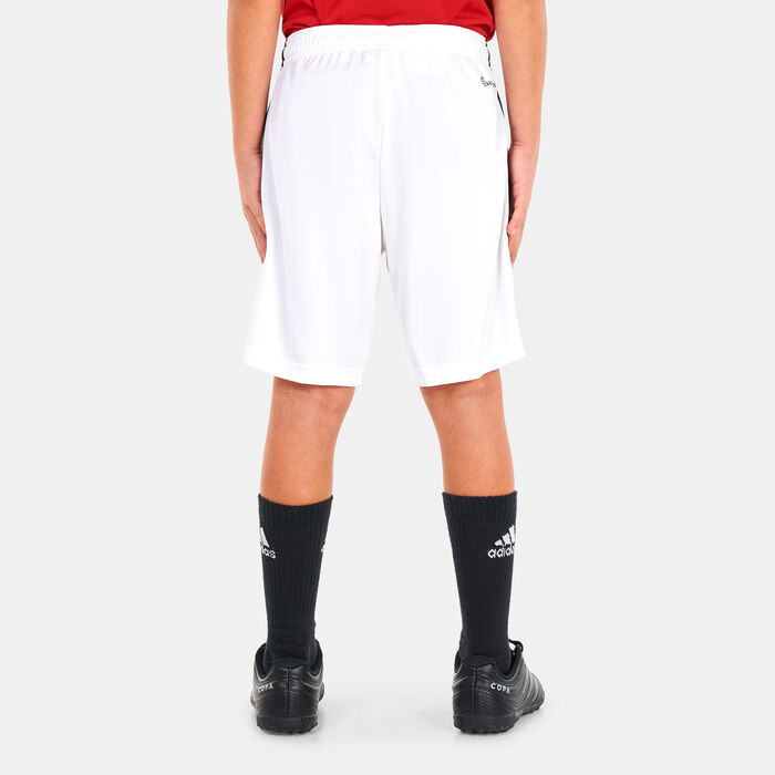 adidas Kids' Manchester United Home Shorts - 2022/23 White adidas Kids' Manchester United Home Shorts - 2022/23 White image number 1