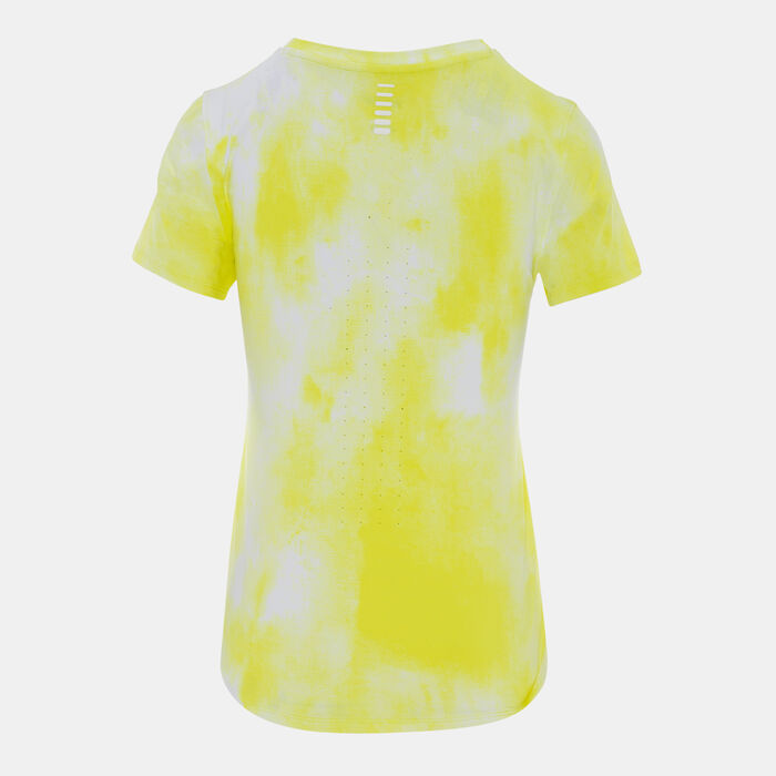 Under Armour Women's Launch Elite Printed Running T-Shirt yellow Under Armour Women's Launch Elite Printed Running T-Shirt yellow image number 1