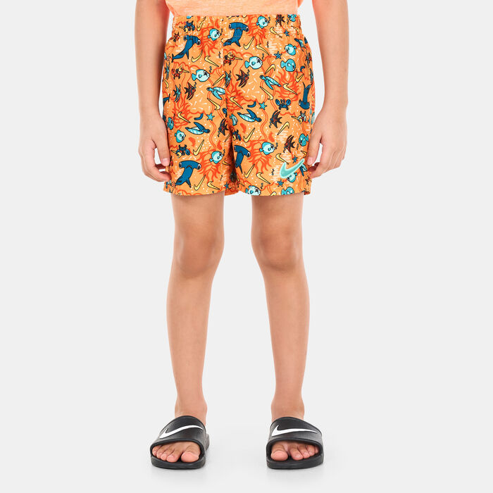 Nike Swim Kids' 4-inch Volley Shorts Orange Nike Swim Kids' 4-inch Volley Shorts Orange image number 0
