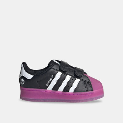 adidas Originals Kids' Superstar LED Lights Shoes Black