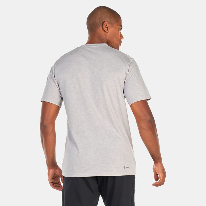 adidas Men's Train Essentials Feelready Logo Training T-Shirt Green adidas Men's Train Essentials Feelready Logo Training T-Shirt Green image number 1
