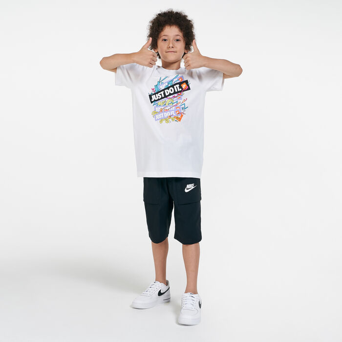 Nike Kids' Sportswear Repeat T-Shirt White Nike Kids' Sportswear Repeat T-Shirt White image number 2