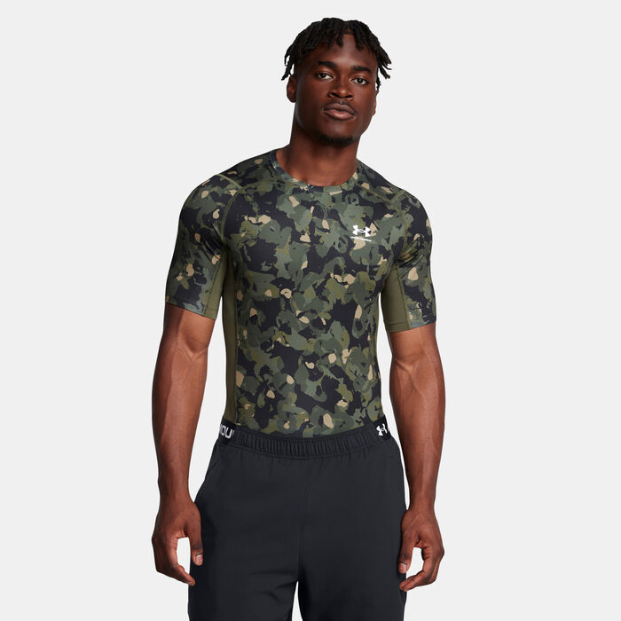 Under Armour Men's HeatGear Training Baselayer Top Green Under Armour Men's HeatGear Training Baselayer Top Green image number 0