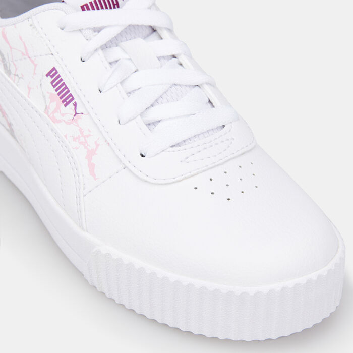 PUMA Kids' Carina Marble Glitter Shoe White image number 4