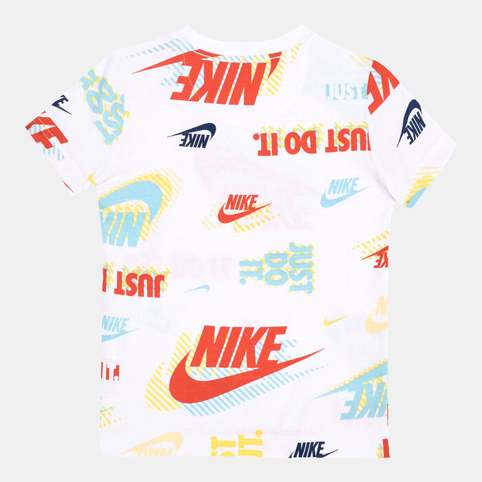 Nike Kids' Active Printed T-Shirt (Younger Kids) White Nike Kids' Active Printed T-Shirt (Younger Kids) White image number 1