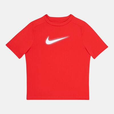 Nike Kids' Dri-FIT Multi Graphic Training Top Red