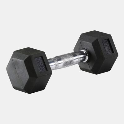 Body Sculpture Hex Rubber Dumbbell - 4kg Multi Body Sculpture Hex Rubber Dumbbell - 4kg Multi