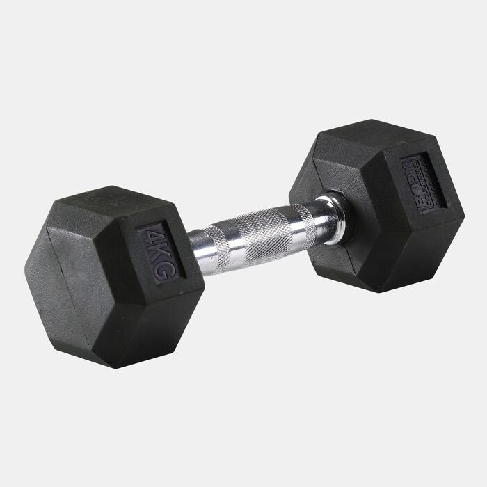 Body Sculpture Hex Rubber Dumbbell - 4kg Multi Body Sculpture Hex Rubber Dumbbell - 4kg Multi image number 0