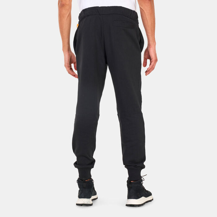 Timberland Men's Heavyweight Mixed Media Sweatpants Black Timberland Men's Heavyweight Mixed Media Sweatpants Black image number 1