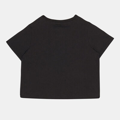 Nike Kids' Sportswear Cropped Air T-Shirt Black Nike Kids' Sportswear Cropped Air T-Shirt Black