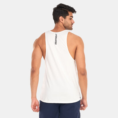 SQUATWOLF Men's Core AeroTech Tank Top White