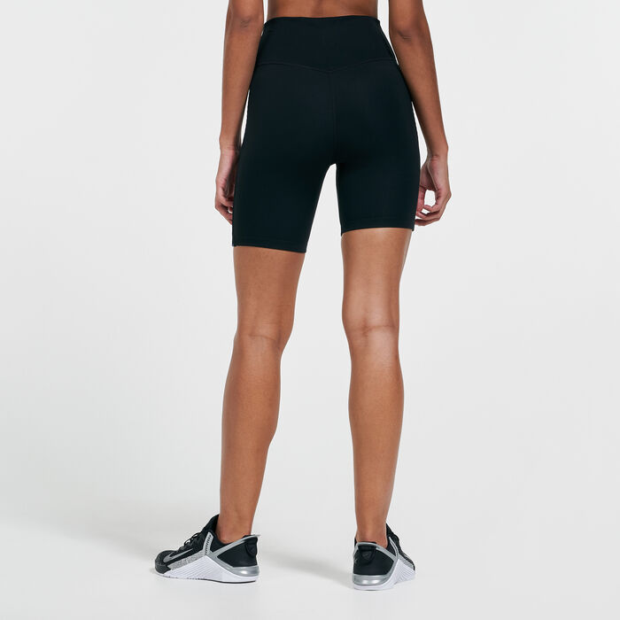 Nike Women's One Rainbow Ladder 7-Inch Shorts Black Nike Women's One Rainbow Ladder 7-Inch Shorts Black image number 1